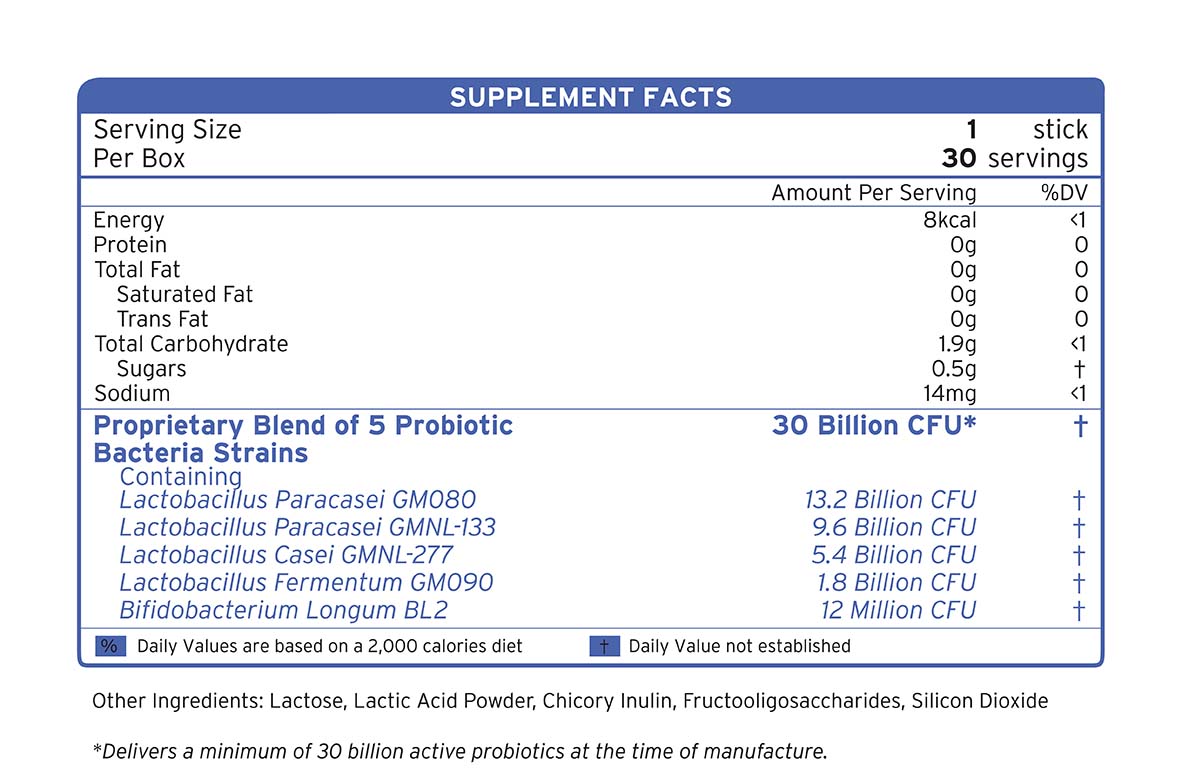 LB-30 supplement facts