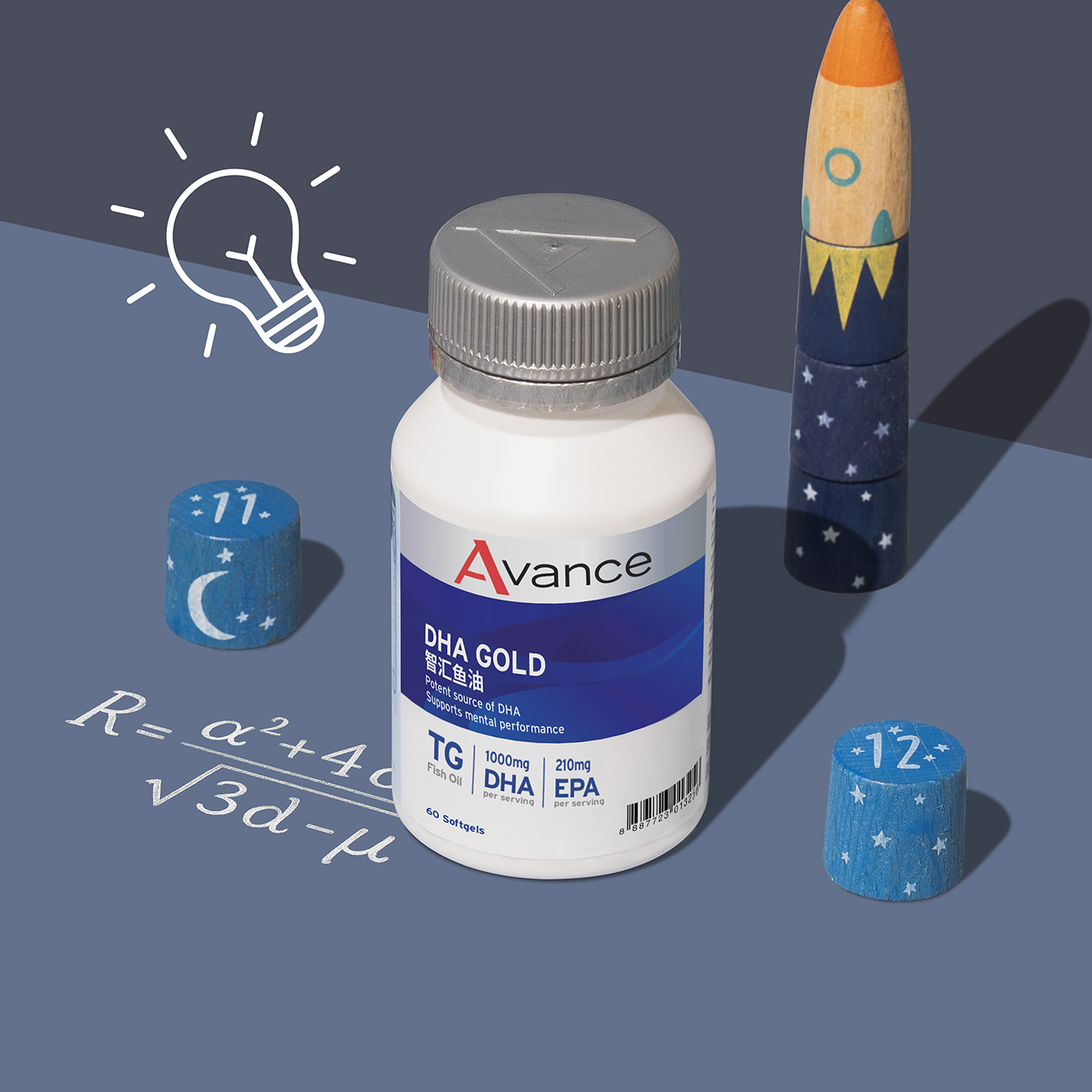 DHA Gold | High Potency Omega-3 Fish Oil Supplement | Avance Product